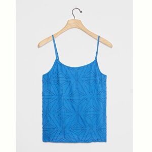 Anthropologie Gabriela Beaded Cami Bl-nk Blank London Medium Blue